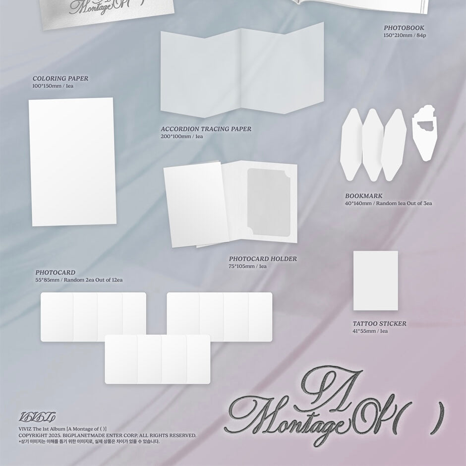 VIVIZ - THE 1ST ALBUM [A MONTAGE OF ( )] (2 VERSIONS) - LightUpK