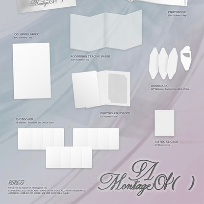 VIVIZ - THE 1ST ALBUM [A MONTAGE OF ( )] (2 VERSIONS) - LightUpK