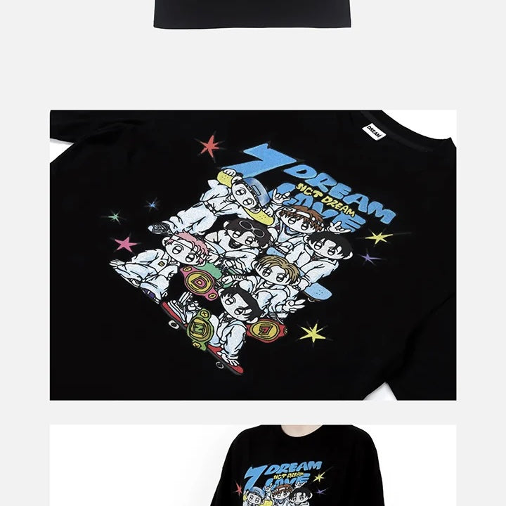 (PRE-ORDER) NCT DREAM- 2025 NCT DREAM POP-UP [TIME RIDERS] (T-SHIRT ILLUSTRATION ver.) (2 SIZES) - LightUpK