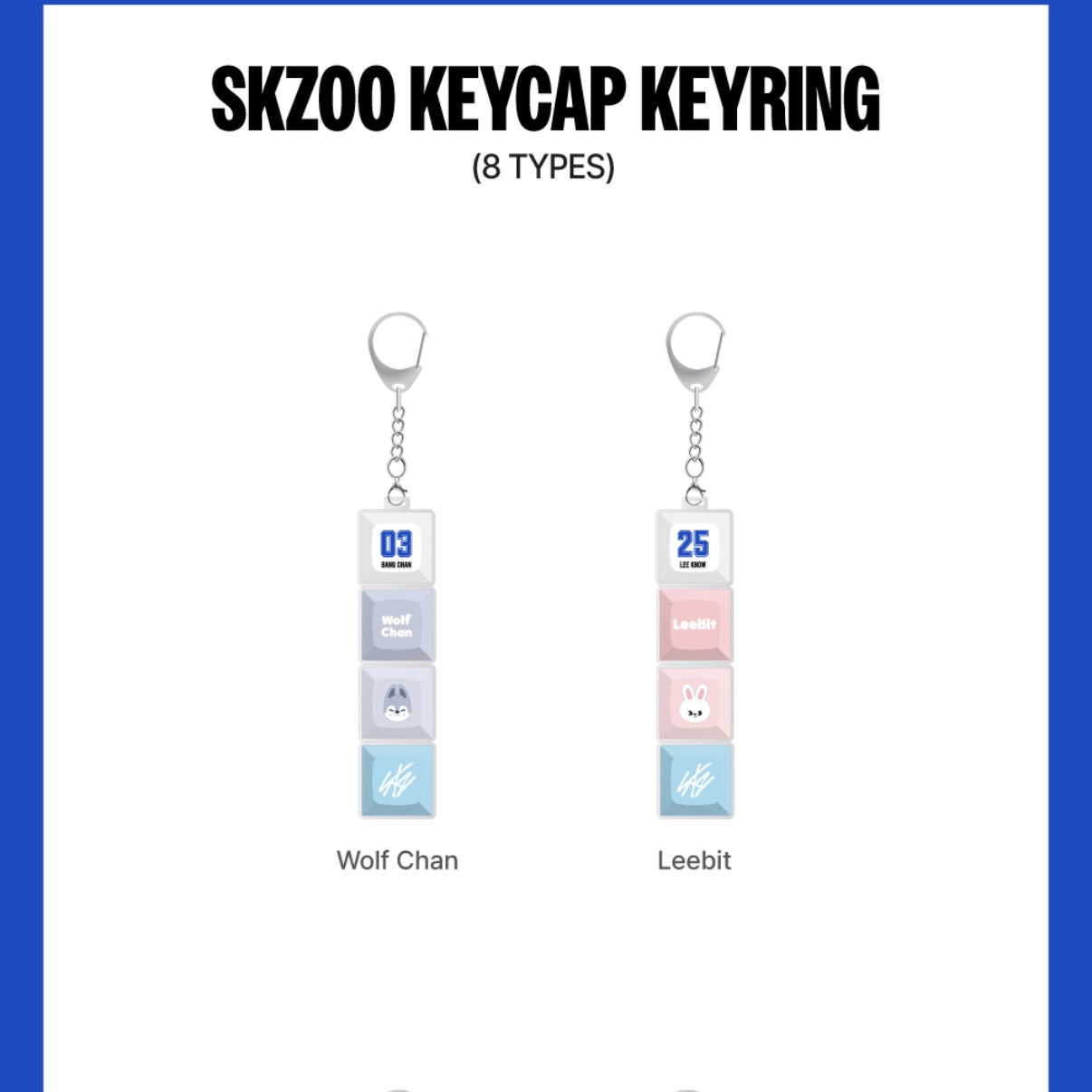 (PRE-ORDER) STRAY KIDS - SKZOO KEYCAP KEYRING - KARMA POP-UP MERCH (8 VERSIONS) - LightUpK