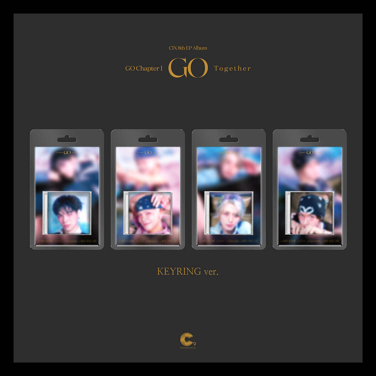 CIX - 8TH MINI ALBUM [GO CHAPTER 1 : GO TOGETHER] (KEYRING VER.) (4 VE