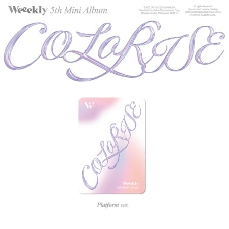 WEEEKLY - 5TH MINI ALBUM [COLORISE]] (PLATFORM VER.) - LightUpK