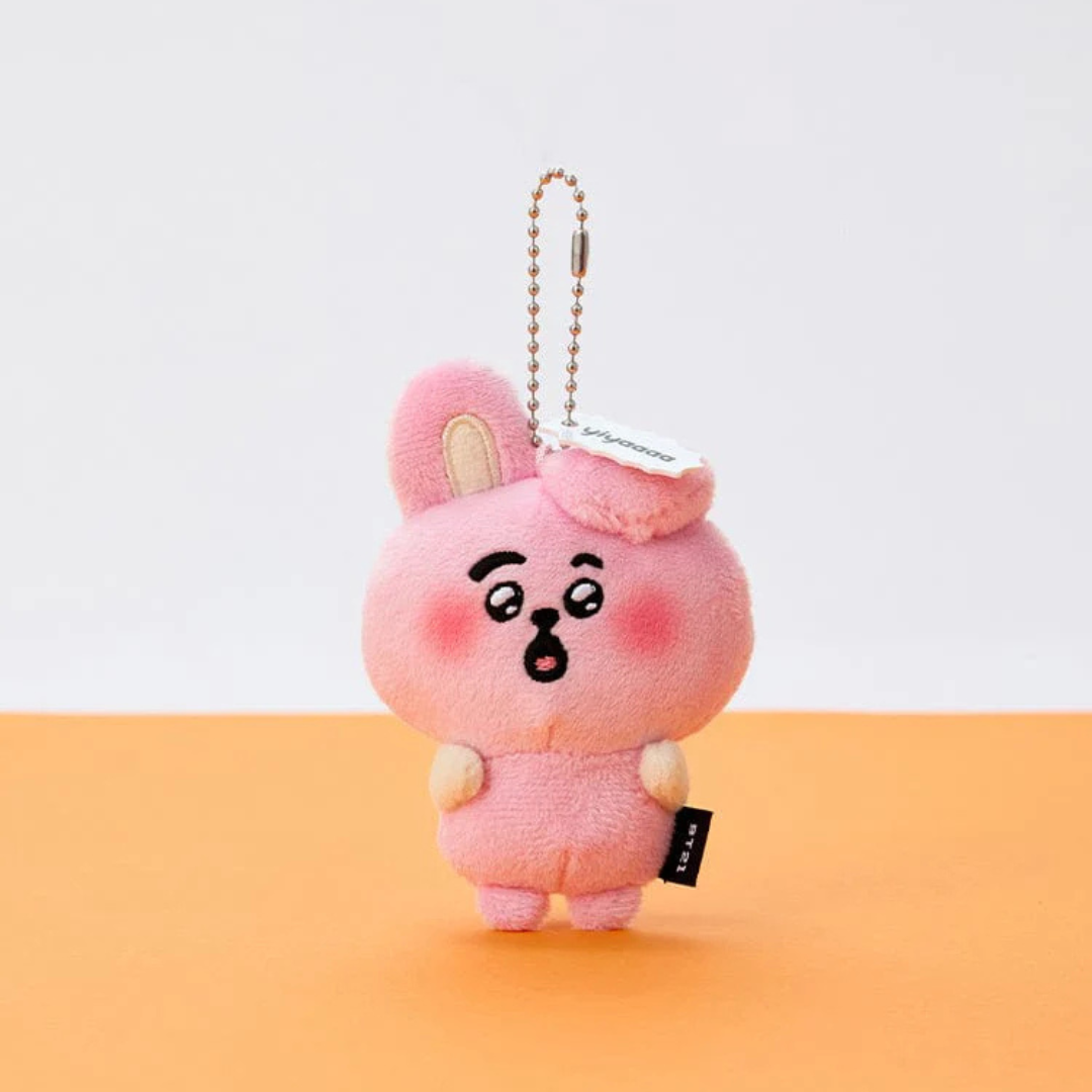 BT21 HEARTBEAT PLUSH KEYRING TODAY'S FACE (7 VERSIONS) - LightUpK
