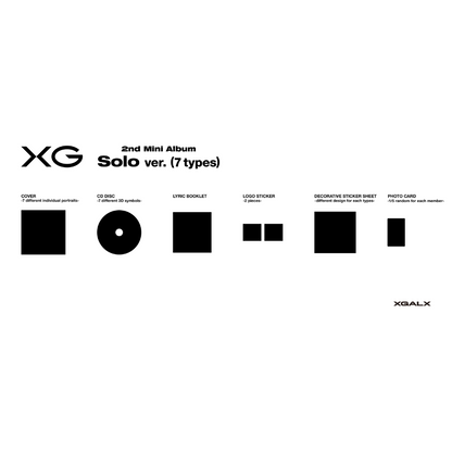 XG - 2ND MINI ALBUM [AWE] (SOLO VER.) (7 VERSIONS)