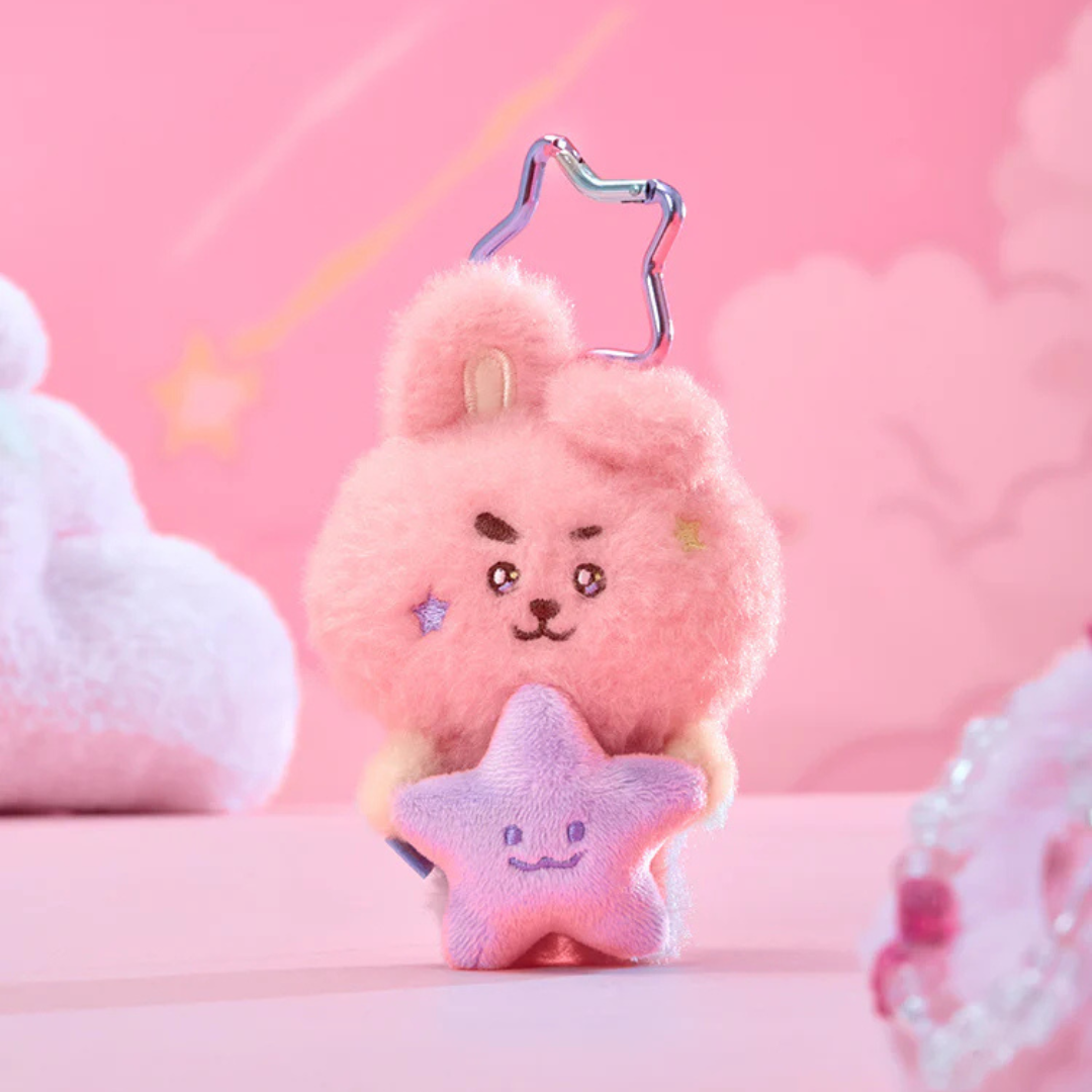 BTS - BT21 PURPLE STAR PLUSH KEYRING THE JOURNEY (7 VERSIONS) - LightUpK