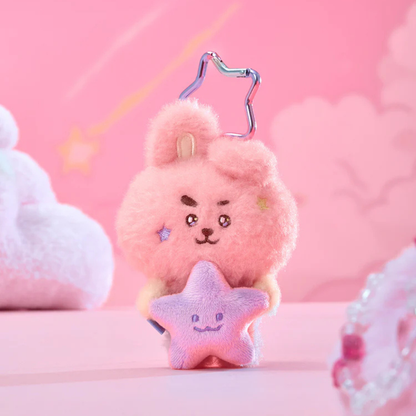 BTS - BT21 PURPLE STAR PLUSH KEYRING THE JOURNEY (7 VERSIONS) - LightUpK
