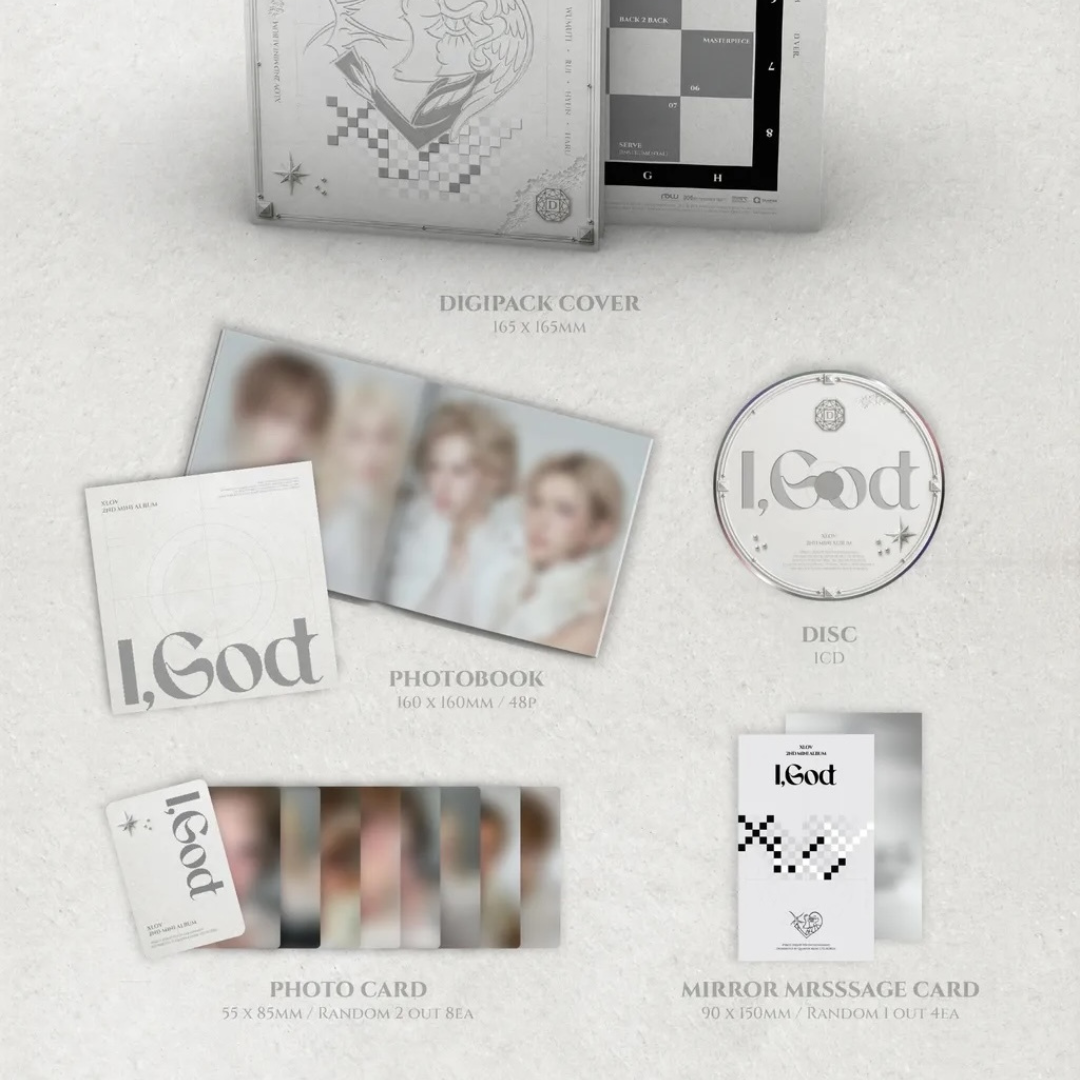(PRE-ORDER) XLOV - 2ND MINI ALBUM [I,GOD] (4 VERSIONS) RANDOM - LightUpK