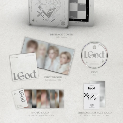 (PRE-ORDER) XLOV - 2ND MINI ALBUM [I,GOD] (4 VERSIONS) RANDOM - LightUpK