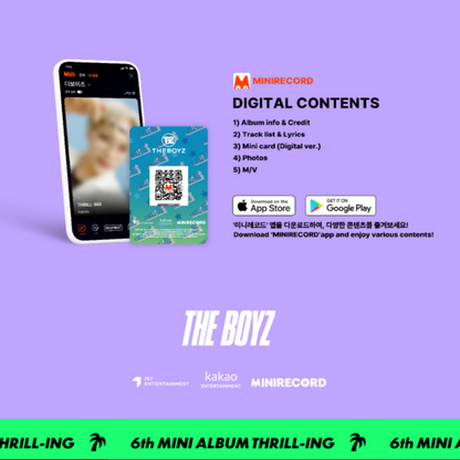 THE BOYZ - THRILL-ING (6ÈME MINI ALBUM) [PLATEFORME VER.] (3 VERSIONS)