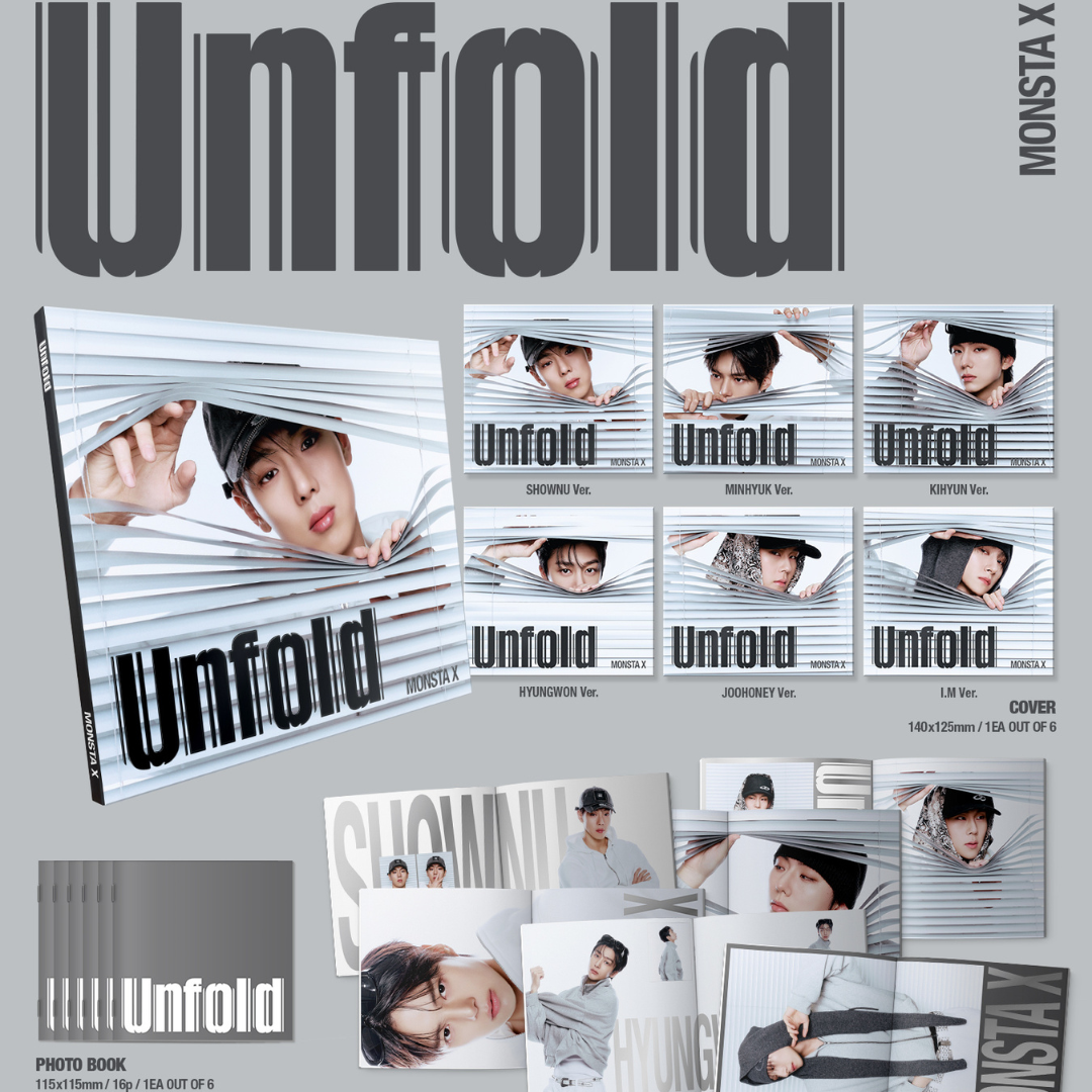 (PRE-ORDER) MONSTA X - AMERICAN STUDIO ALBUM [UNFOLD] (DIGIPACK VER.) (6 VERSIONS) RANDOM - LightUpK