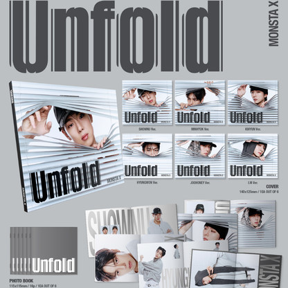 (PRE-ORDER) MONSTA X - AMERICAN STUDIO ALBUM [UNFOLD] (DIGIPACK VER.) (6 VERSIONS) RANDOM - LightUpK