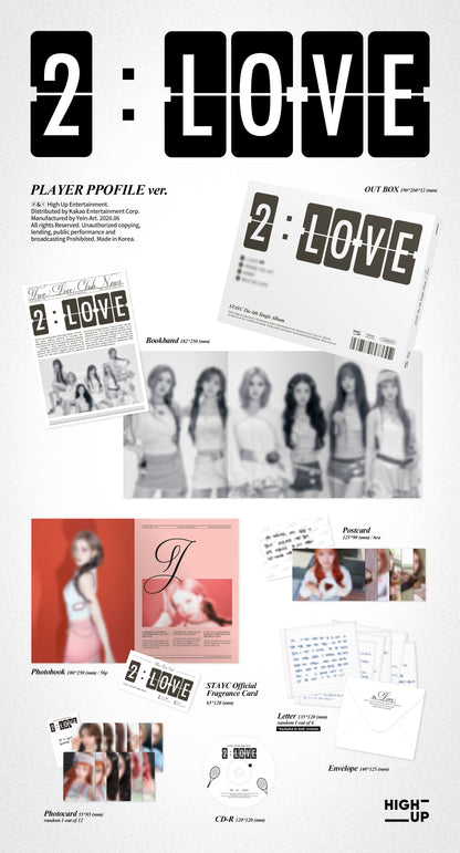 (PRE-ORDER) STAYC - 6TH SINGLE ALBUM : 2:LOVE (2 VERSIONS) RANDOM