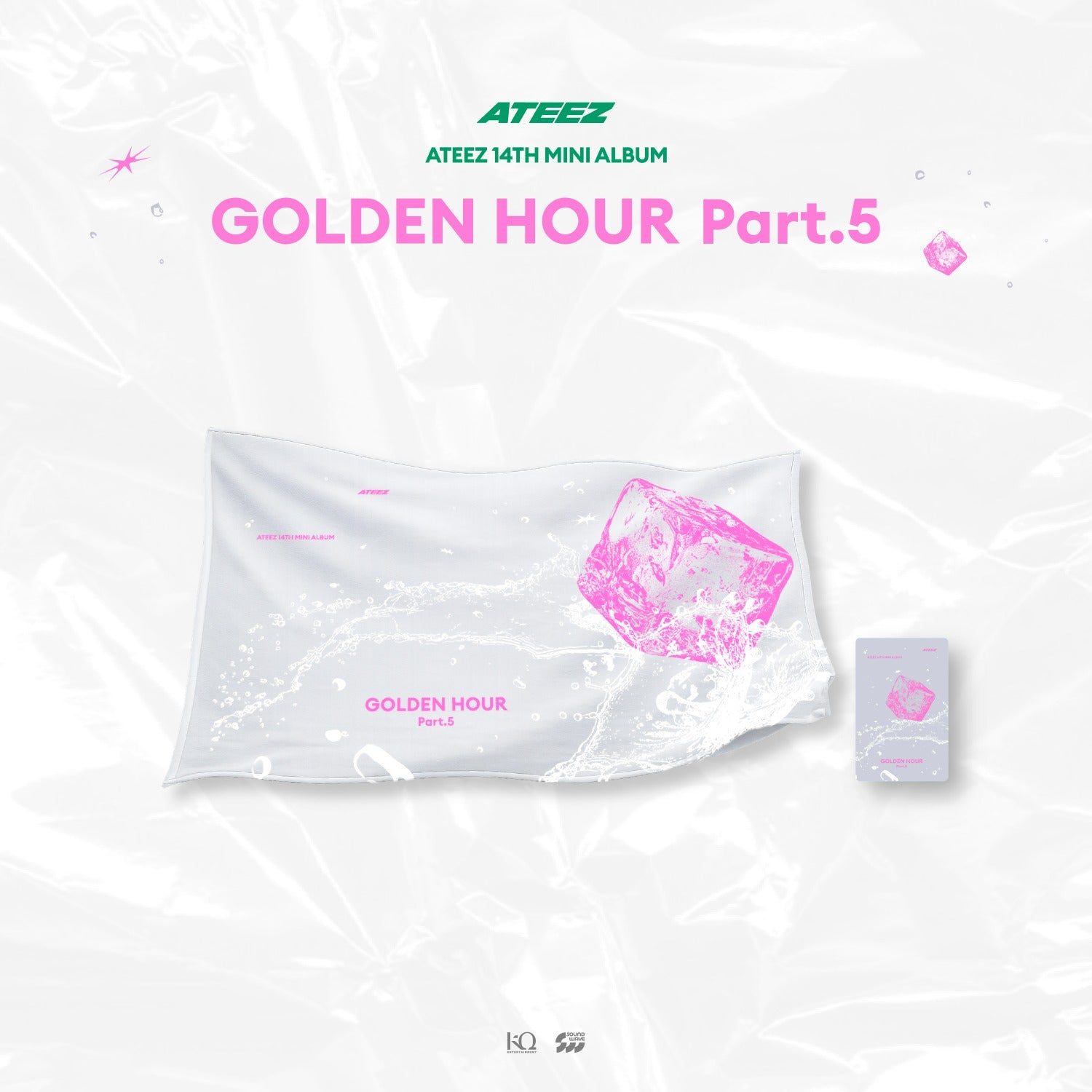 (PRE-ORDER) ATEEZ - POP-UP STORE [GOLDEN HOUR : Part.5] MD 08. SLOGAN TOWEL