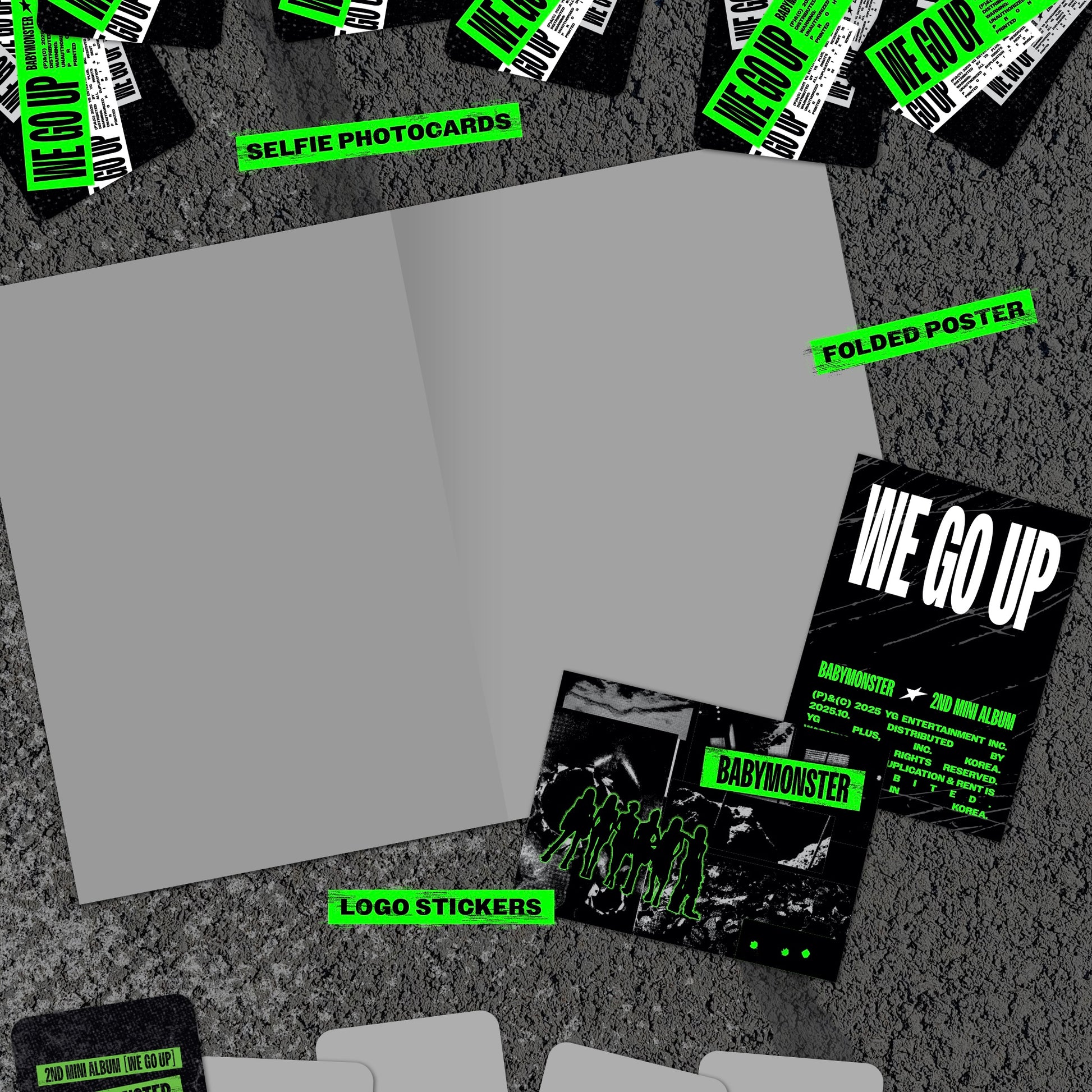 (PRE-ORDER) [HELLO82] (HELLO82 EXCLUSIVE) BABYMONSTER - WE GO UP (3 VERSIONS) - LightUpK