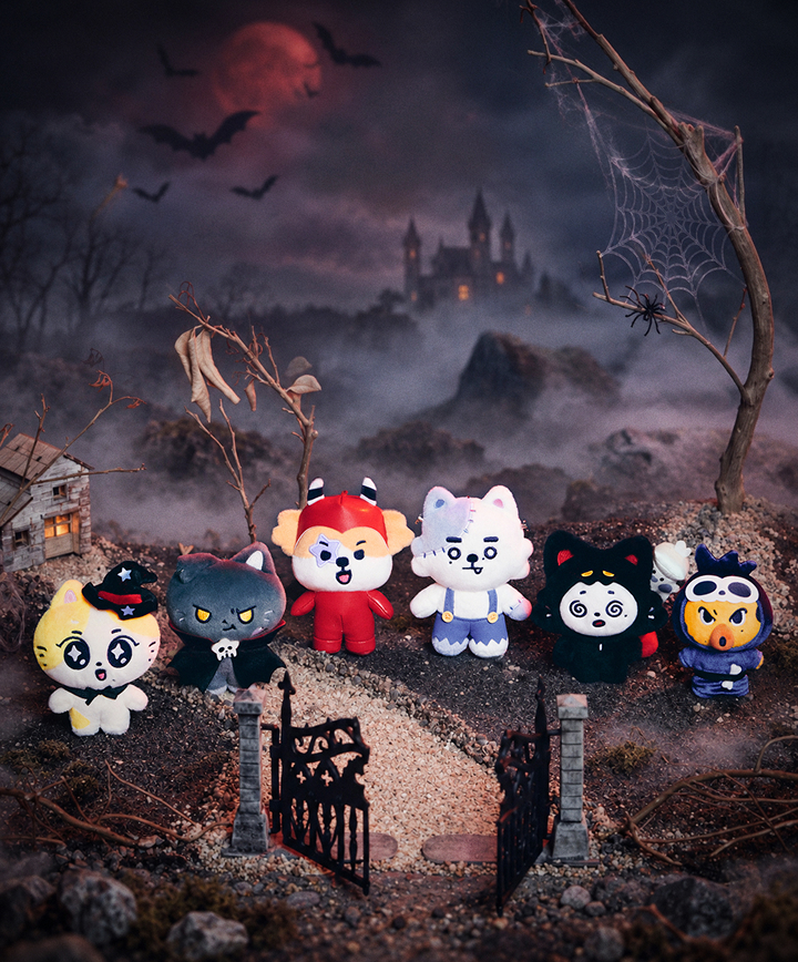 (PRE-ORDER) ENHYPEN - SPOOKY ENCHIN OFFICIAL MD - ENCHIN PLUSH KEYRING (6 VERSIONS)