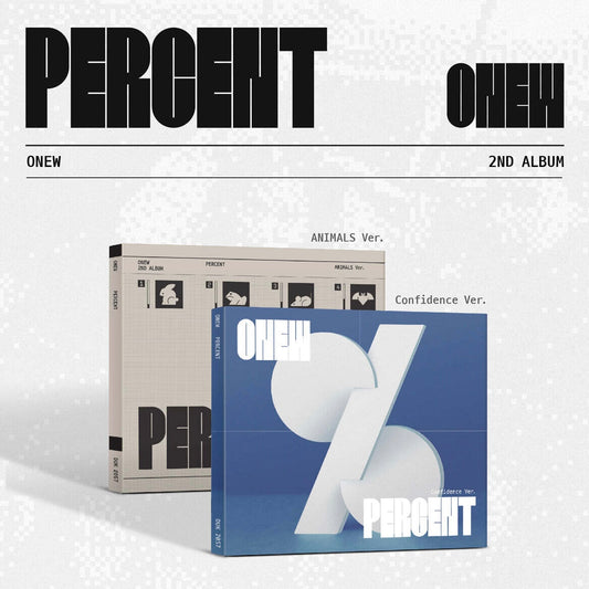 ONEW - 2ND ALBUM [PERCENT] (DIGIPACK VER.) (2 VERSIONS) - LightUpK