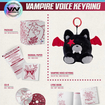 (PRÉCOMMANDE) ENHYPEN - 7E MINI-ALBUM [THE SIN : VANISH] (VERSION PORTE-CLÉS VOIX) ALÉATOIRE