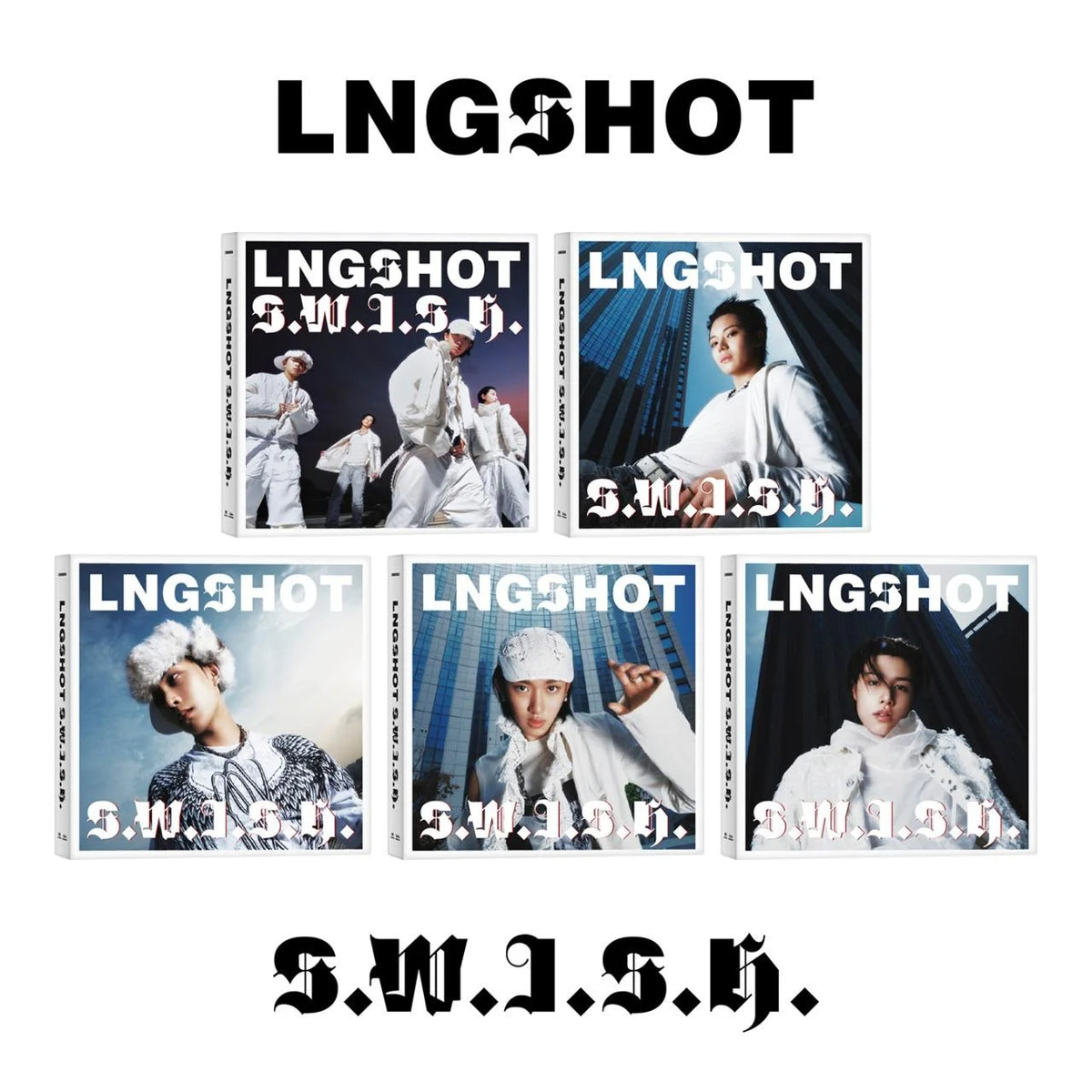 (PRE-ORDER) LNGSHOT - EP [S.W.I.S.H.] (STANDARD VER.) (5 VERSIONS) RANDOM