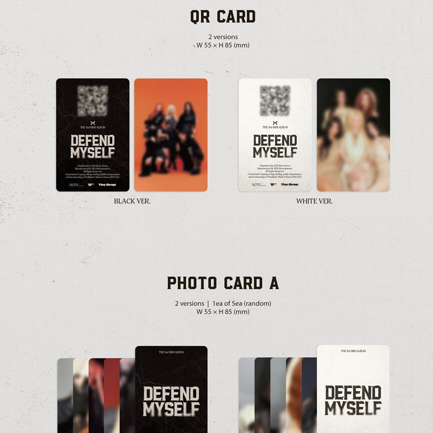 (PRE-ORDER) X:IN - 3RD MINI ALBUM [DEFEND MYSELF] [PHOTOBOOK PLATFORM VER.] (2 VERSIONS) RANDOM - LightUpK
