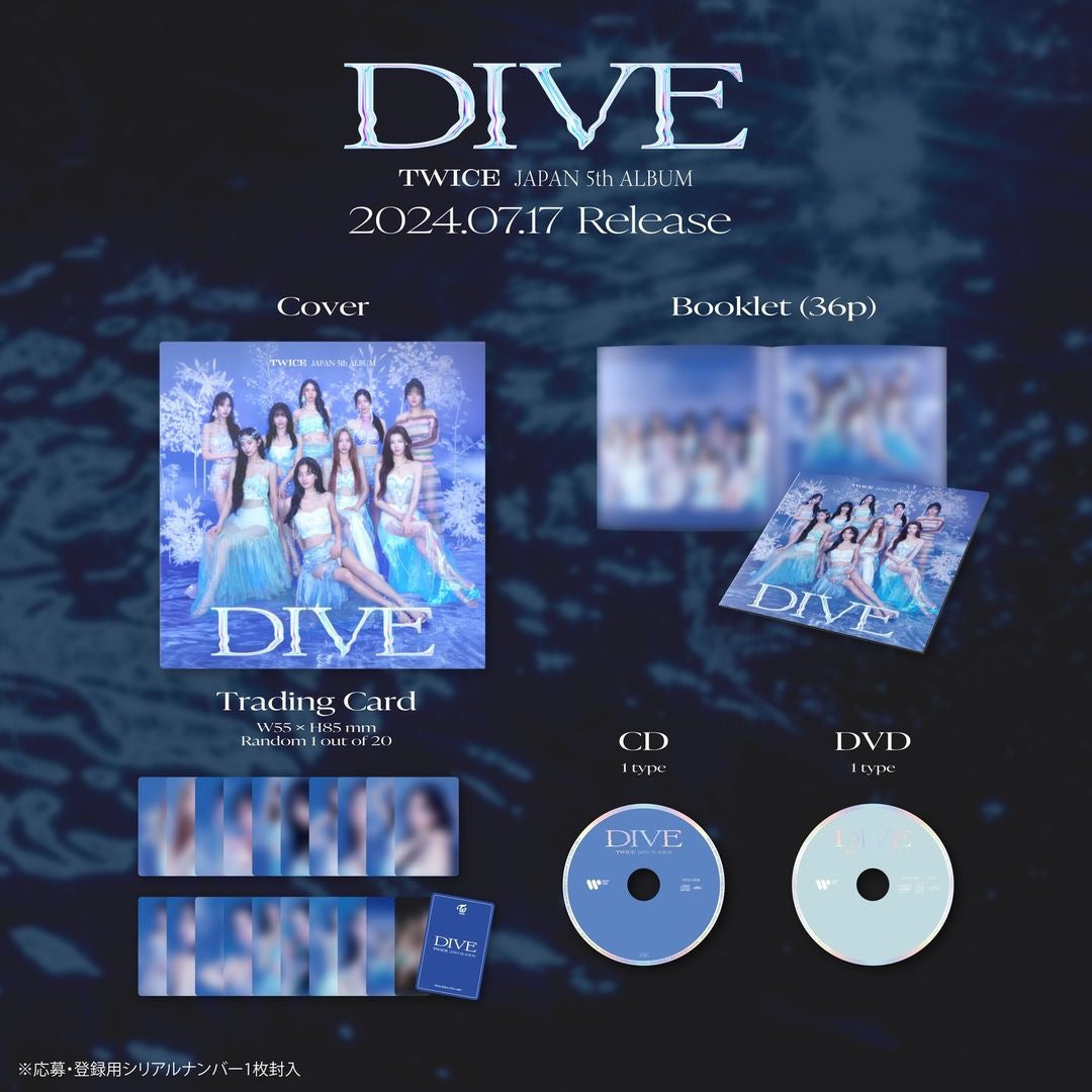 TWICE - DIVE (JAPANESE ALBUM) (3 VERSIONS)