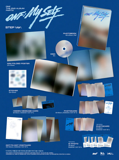 (PRE-ORDER) ONF - 2ND ALBUM PART.2 [ONF:MY SELF] (PHOTOBOOK VER.) (3 VERSIONS) RANDOM - LightUpK
