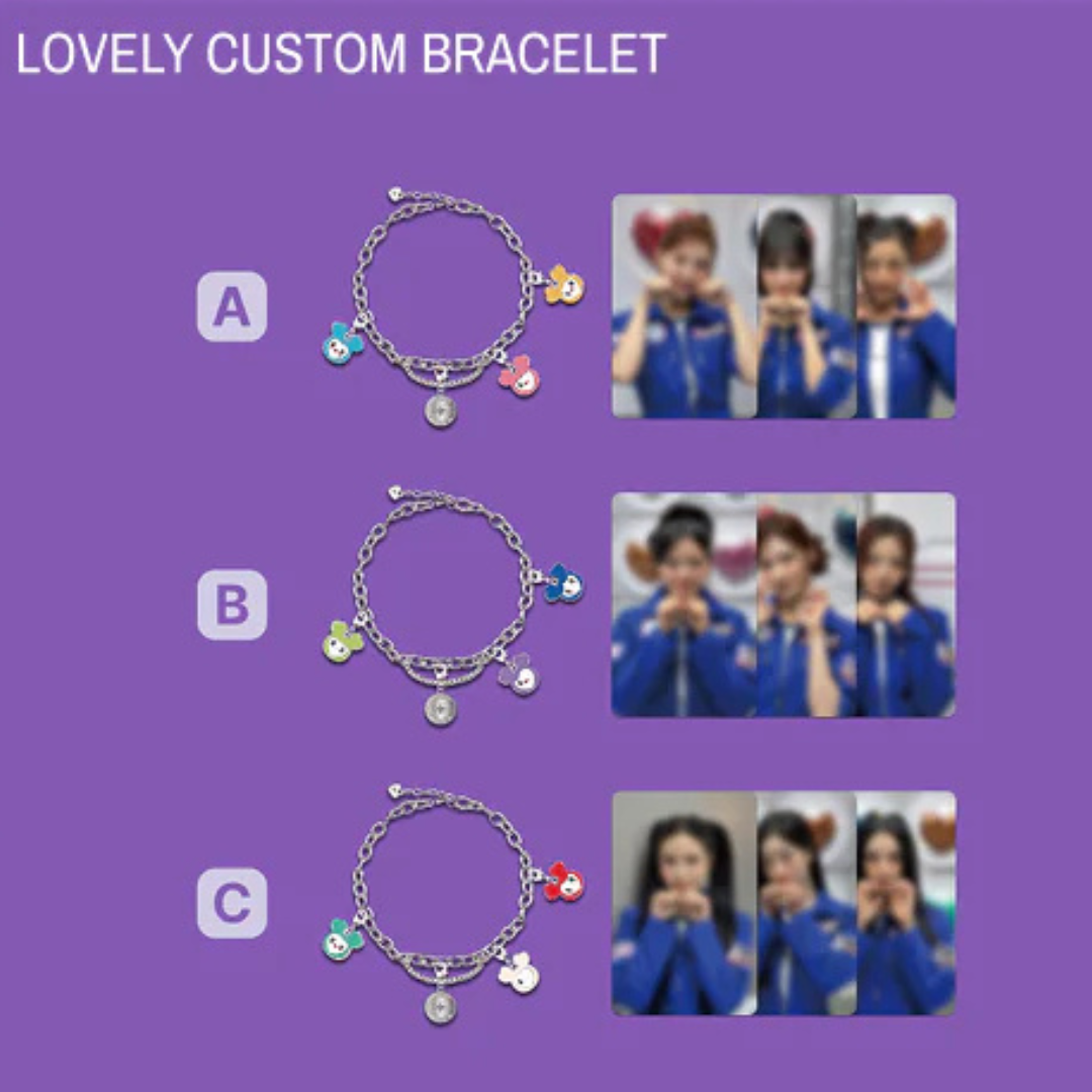 (PRE-ORDER) TWICE - 2025 TWICE FANMEETING <10VE UNIVERSE> - LOVELY CUSTOM BRACELET (3 VERSIONS) - LightUpK