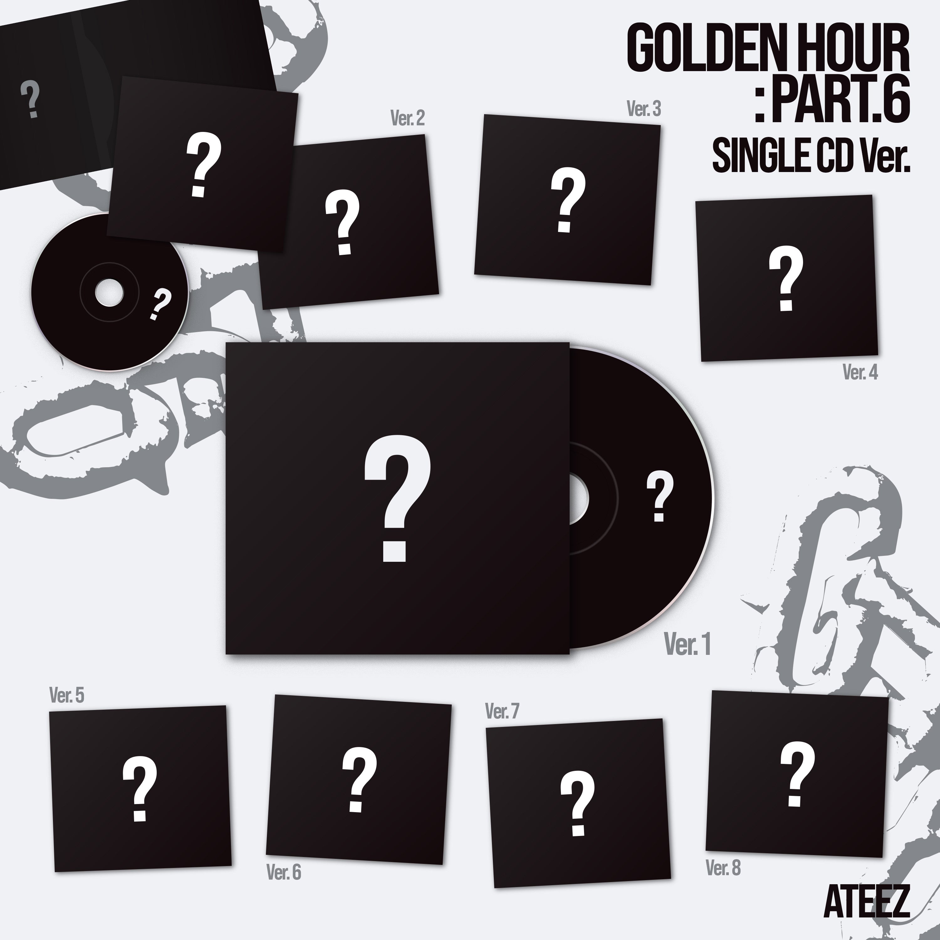 (PRE-ORDER) [hello82] ATEEZ - GOLDEN HOUR : PART.6 SINGLE CD VER. (8 VERSIONS)