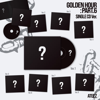 (PRE-ORDER) [hello82] ATEEZ - GOLDEN HOUR : PART.6 SINGLE CD VER. (8 VERSIONS)