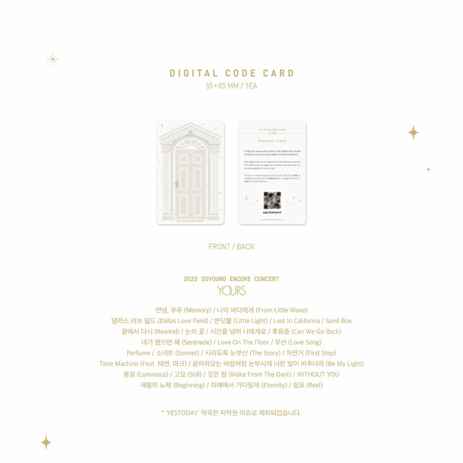(PRE-ORDER) DOYOUNG - 2025 DOYOUNG [YOUR ] DIGITAL CODE VER. - LightUpK