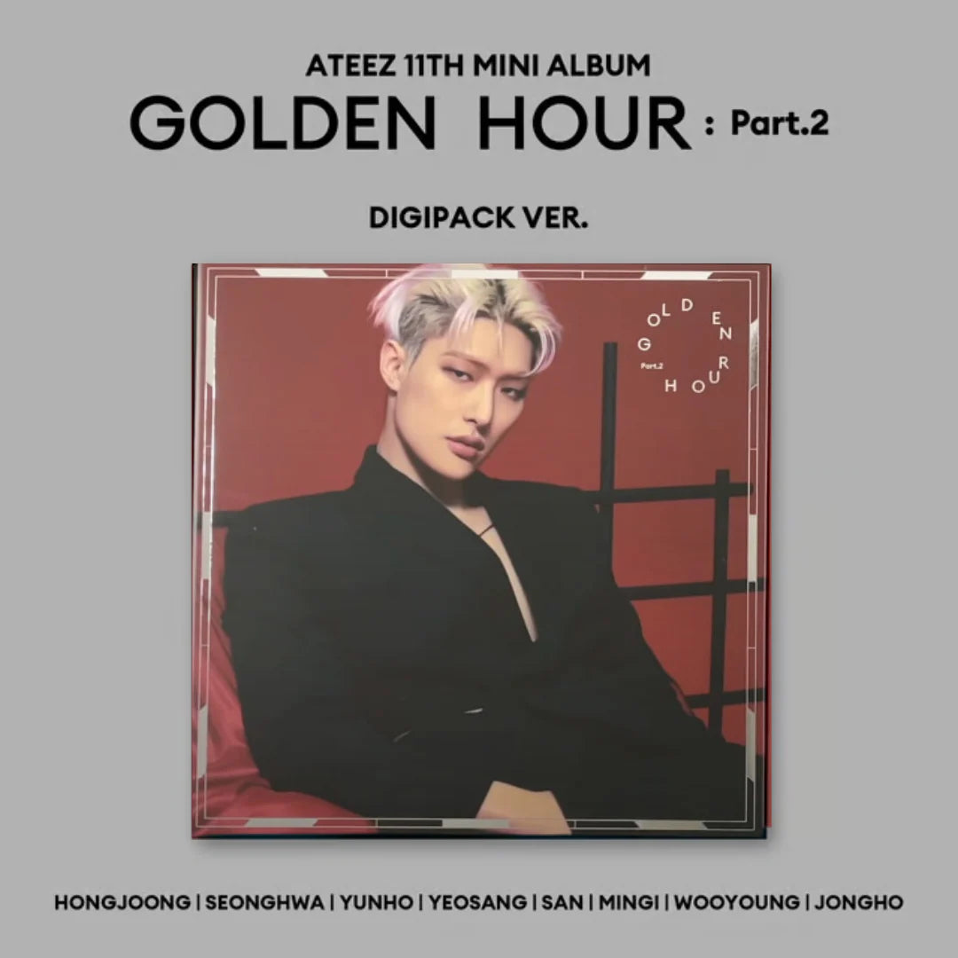 ATEEZ - GOLDEN HOUR : PART 2 DIGIPACK (8 VERSIONS) - LightUpK
