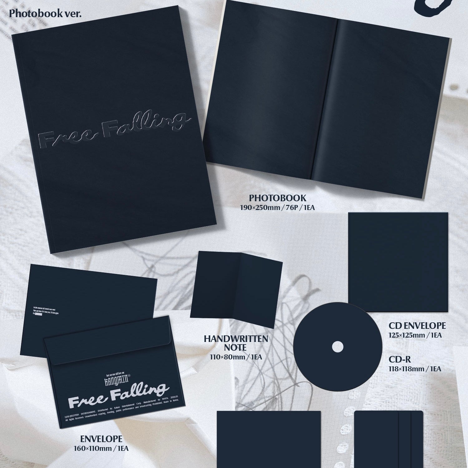 (PRE-ORDER) KANGMIN - 1ST SINGLE ALBUM [FREE FALLING] (PHOTOBOOK VER.) - LightUpK