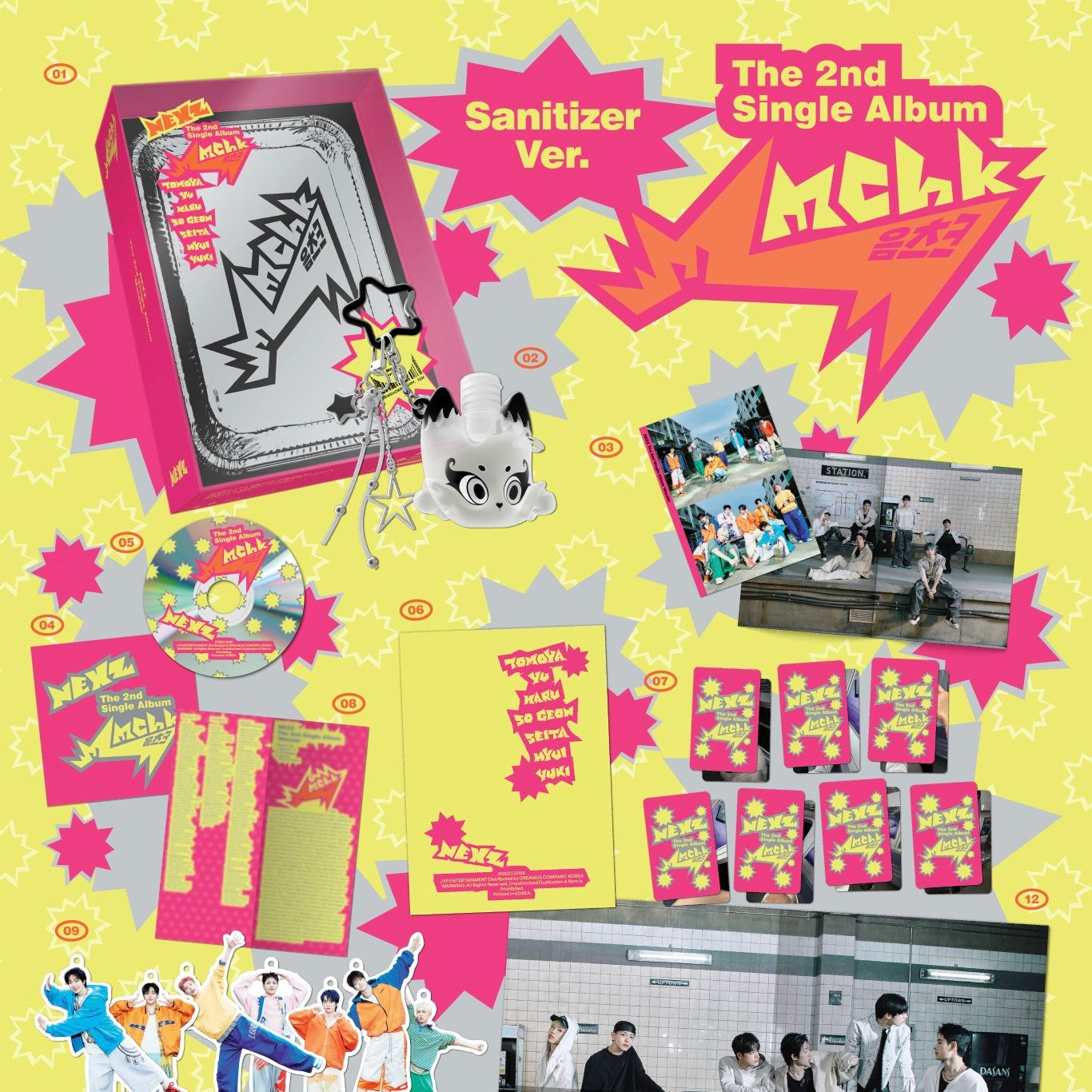 (PRE-ORDER) NEXZ - 2ND SINGLE ALBUM [MMCHK] (SANITIZER VER.) - LightUpK