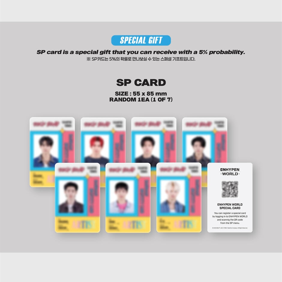 ENHYPEN - WORLD COUPON CARD COLLECTION (ROCK BAND BASIC VER.) - LightUpK