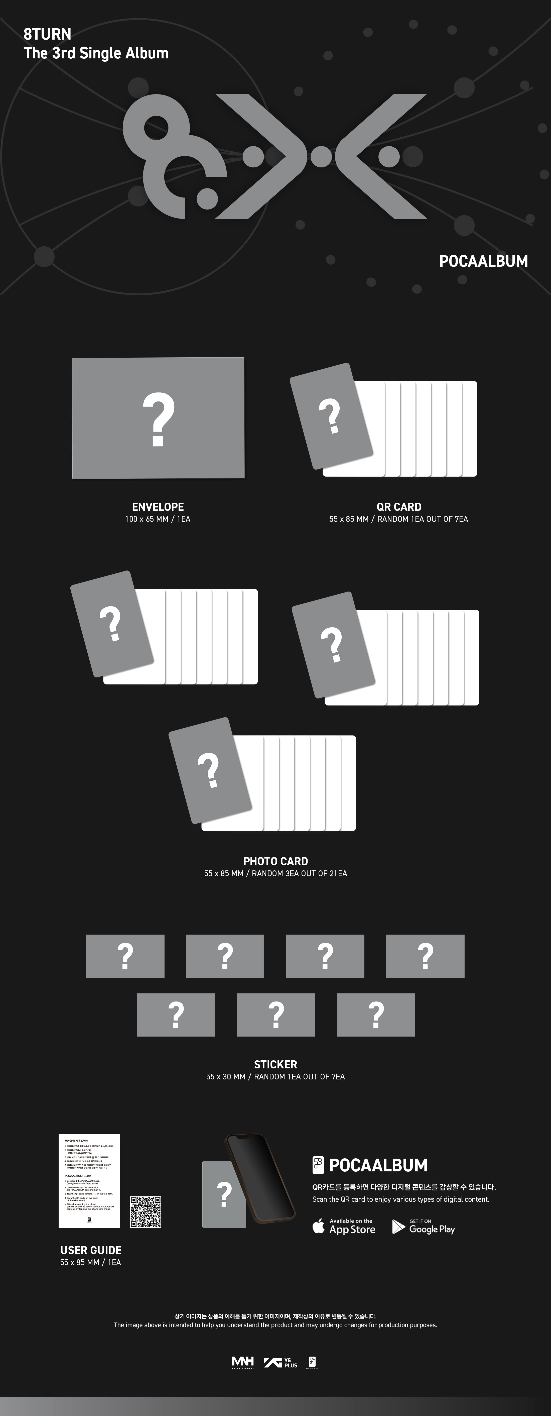 (PRE-ORDER) 8TURN - THE 3RD SINGLE ALBUM [8.X] (POCAALBUM)