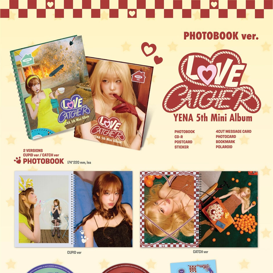 (PRE-ORDER) CHOI YE NA - 5TH MINI ALBUM [LOVE CATCHER] (PHOTOBOOK VER.) (2 VERSIONS) RANDOM - LightUpK