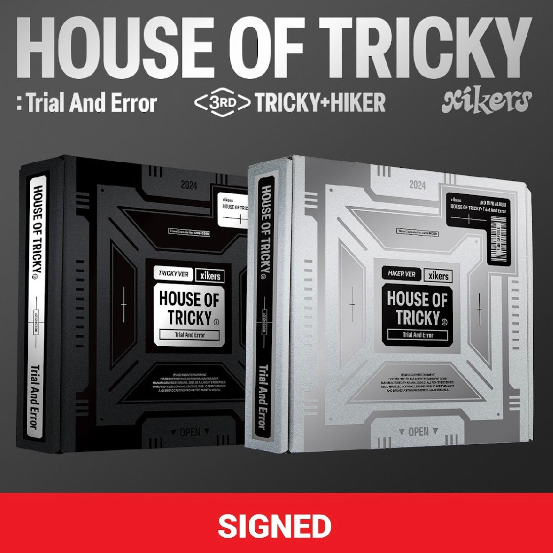 [HELLO82 EXCLUSIVE] XIKERS - HOUSE OF TRICKY : TRIAL AND ERROR (2 VERSIONS) [SIGNED]