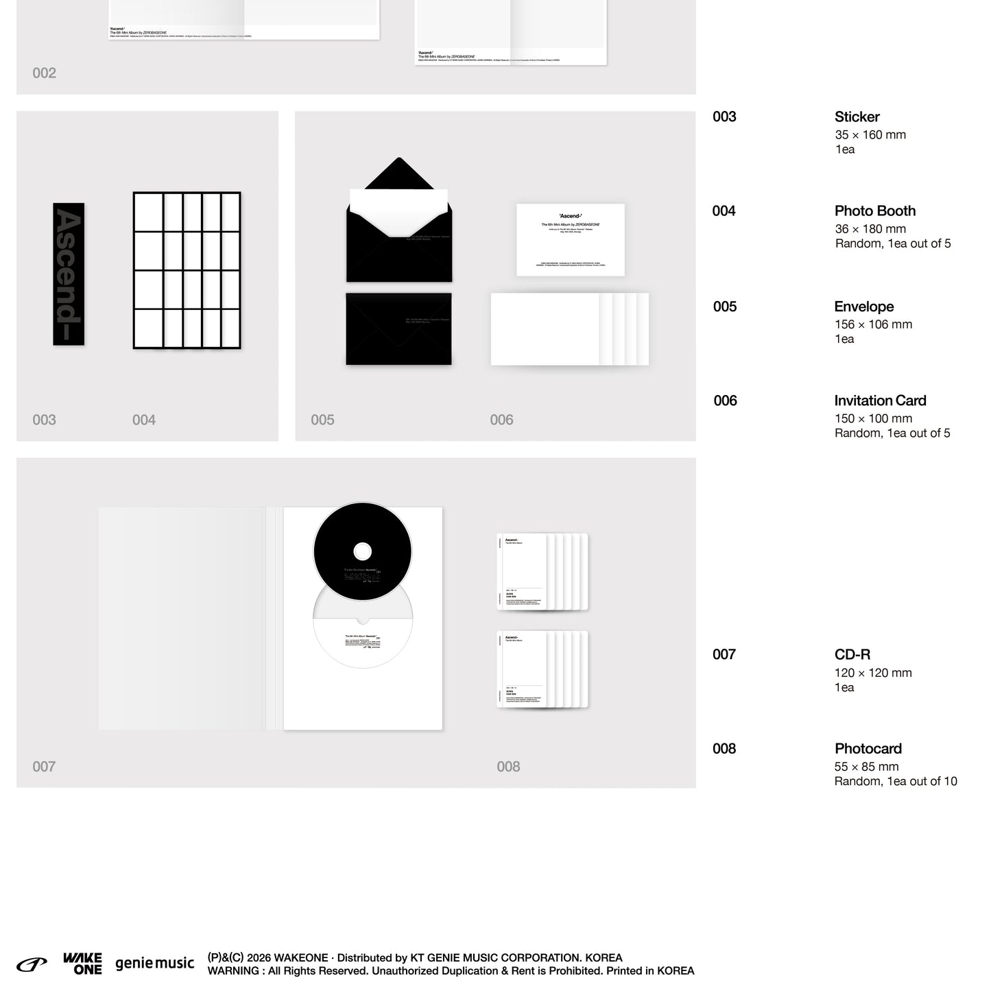 (PRE-ORDER) ZEROBASEONE - THE 6TH MINI ALBUM [ASCEND-] (2 VERSIONS) RANDOM - LightUpK