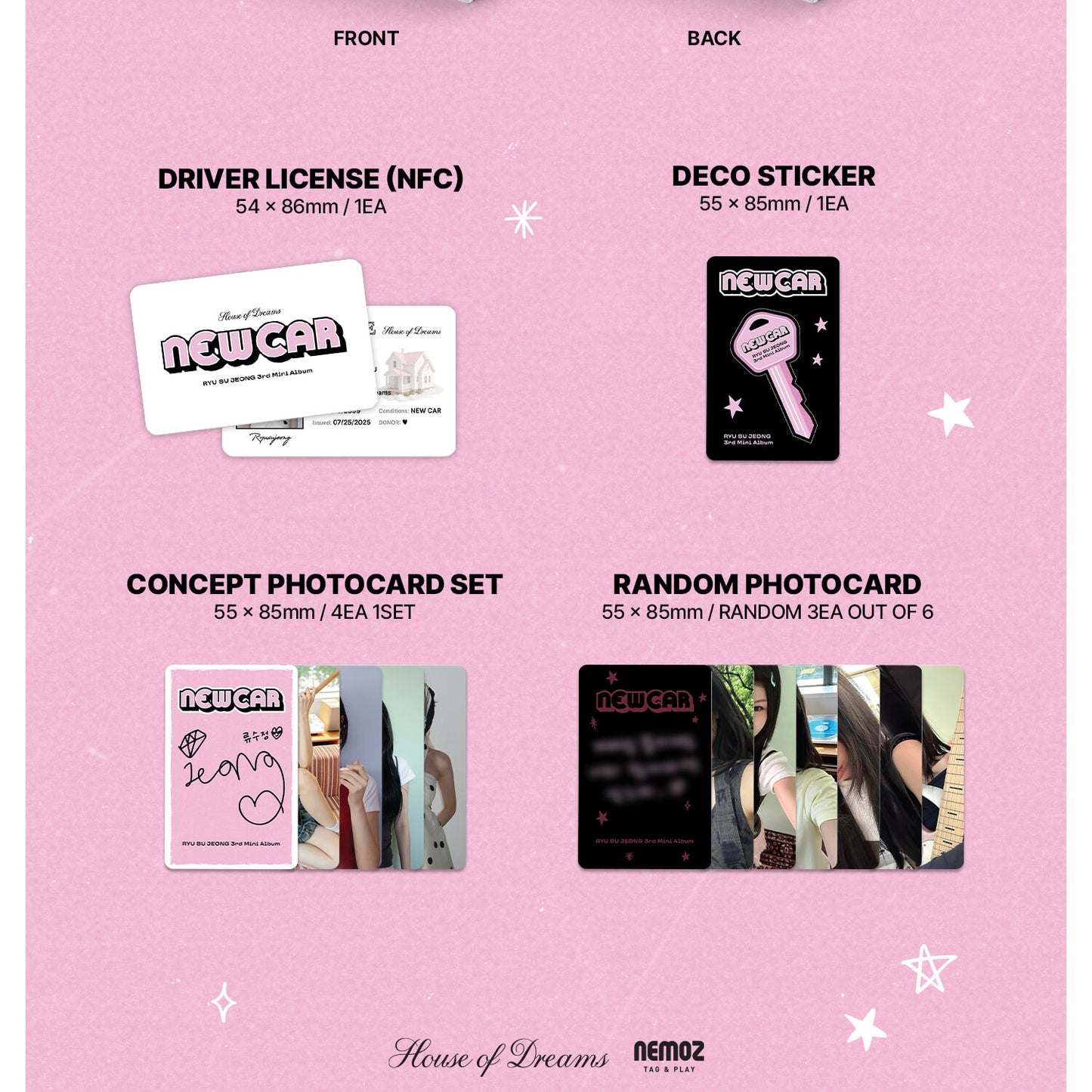 RYU SU JEONG - 3RD MINI ALBUM [NEW CAR] - LightUpK