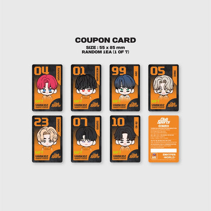 (PRE-ORDER) ENHYPEN - WORLD COUPON CARD COLLECTION (CLUB SPORTS GIFT VER.) - LightUpK