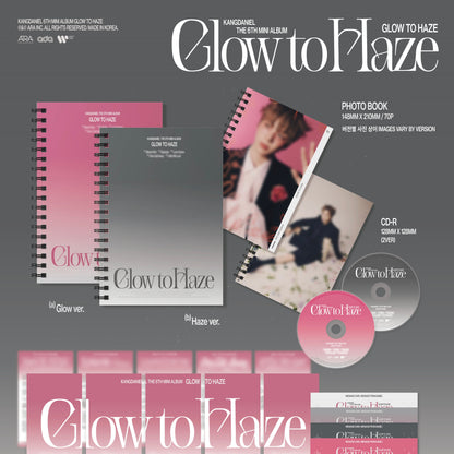 KANG DANIEL - 6TH MINI ALBUM [GLOW TO HAZE] [PHOTO BOOK VER.] (2 VERSIONS) - LightUpK