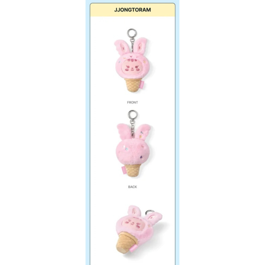 (PRE-ORDER) SEVENTEEN - ICE CREAM WITH MINITEEN CHARACTER POP UP OFFICIAL MD FACE KEYRING (13 VERSIONS)
