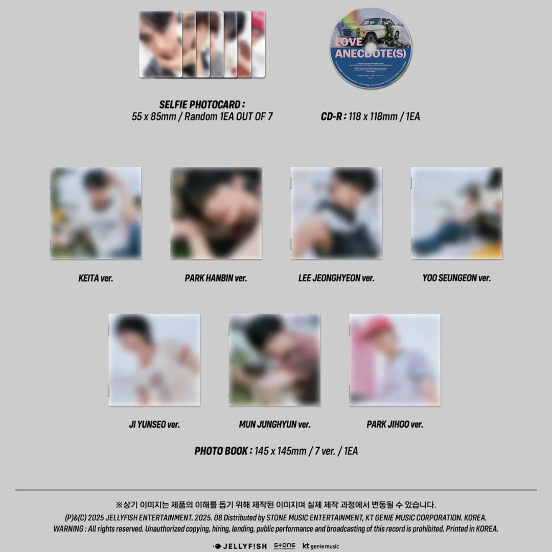 EVNNE - 5TH MINI ALBUM [LOVE ANECDOTE(S)] DIGIPACK VER. (7 VERSIONS) - LightUpK