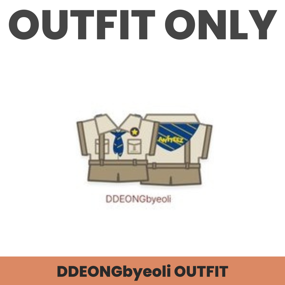 (PRE-ORDER) ATEEZ X ANITEEZ [ANITEEZ IN TREASURE] MD - 01 SCOUTING UNIFORM OUTFIT (8 VERSIONS) - LightUpK