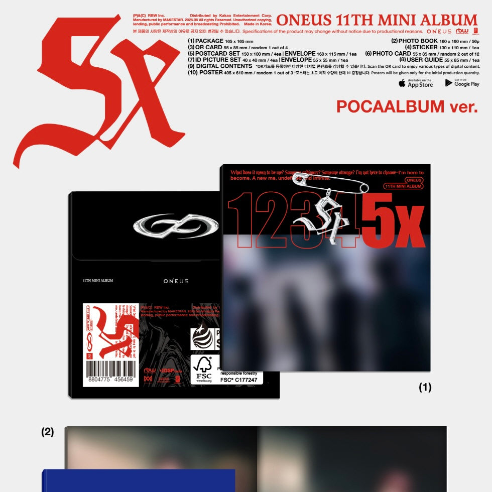 ONEUS - 11TH MINI [5X] (POCAALBUM VER.) - LightUpK