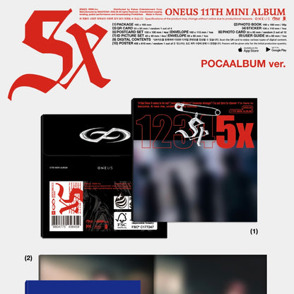 ONEUS - 11TH MINI [5X] (POCAALBUM VER.) - LightUpK