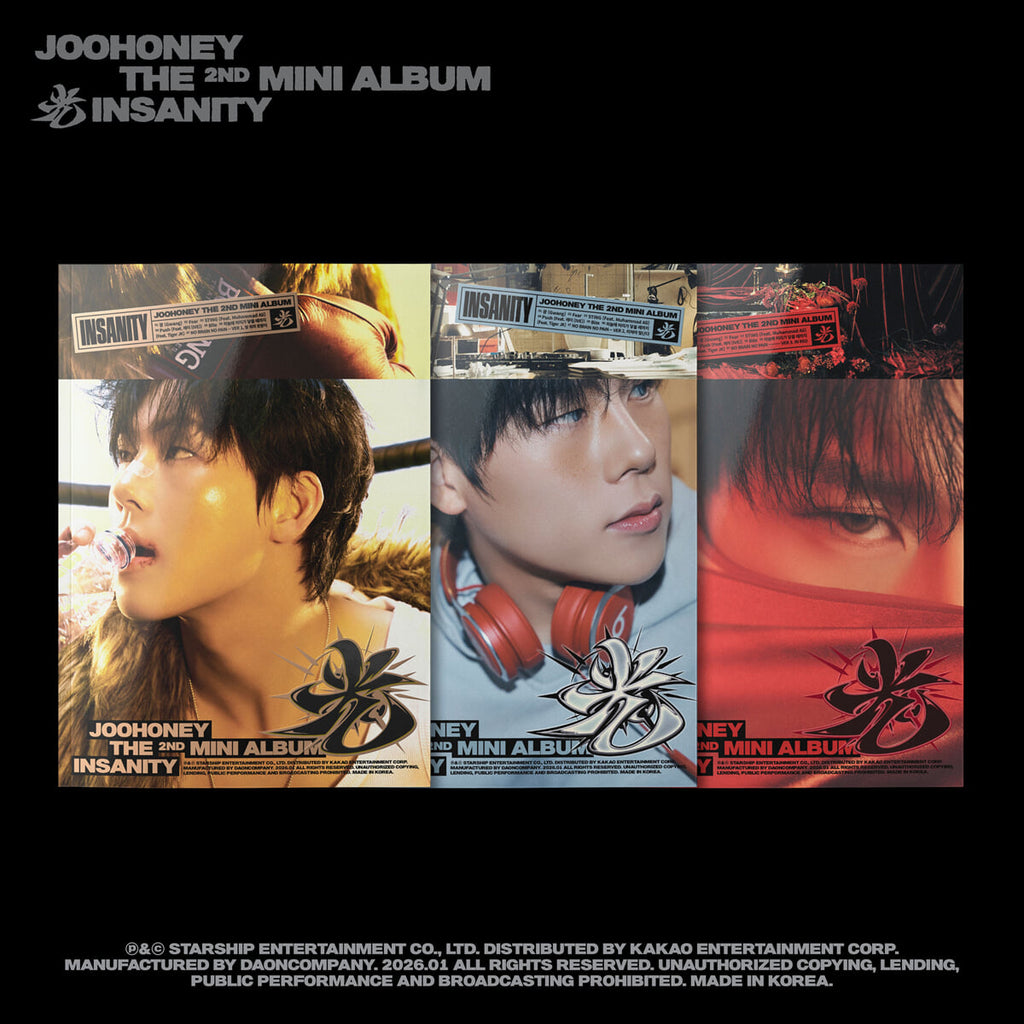 (PRE-ORDER) JOOHONEY - 2ND MINI ALBUM [光 (INSANITY)] (3 VERSIONS) RANDOM