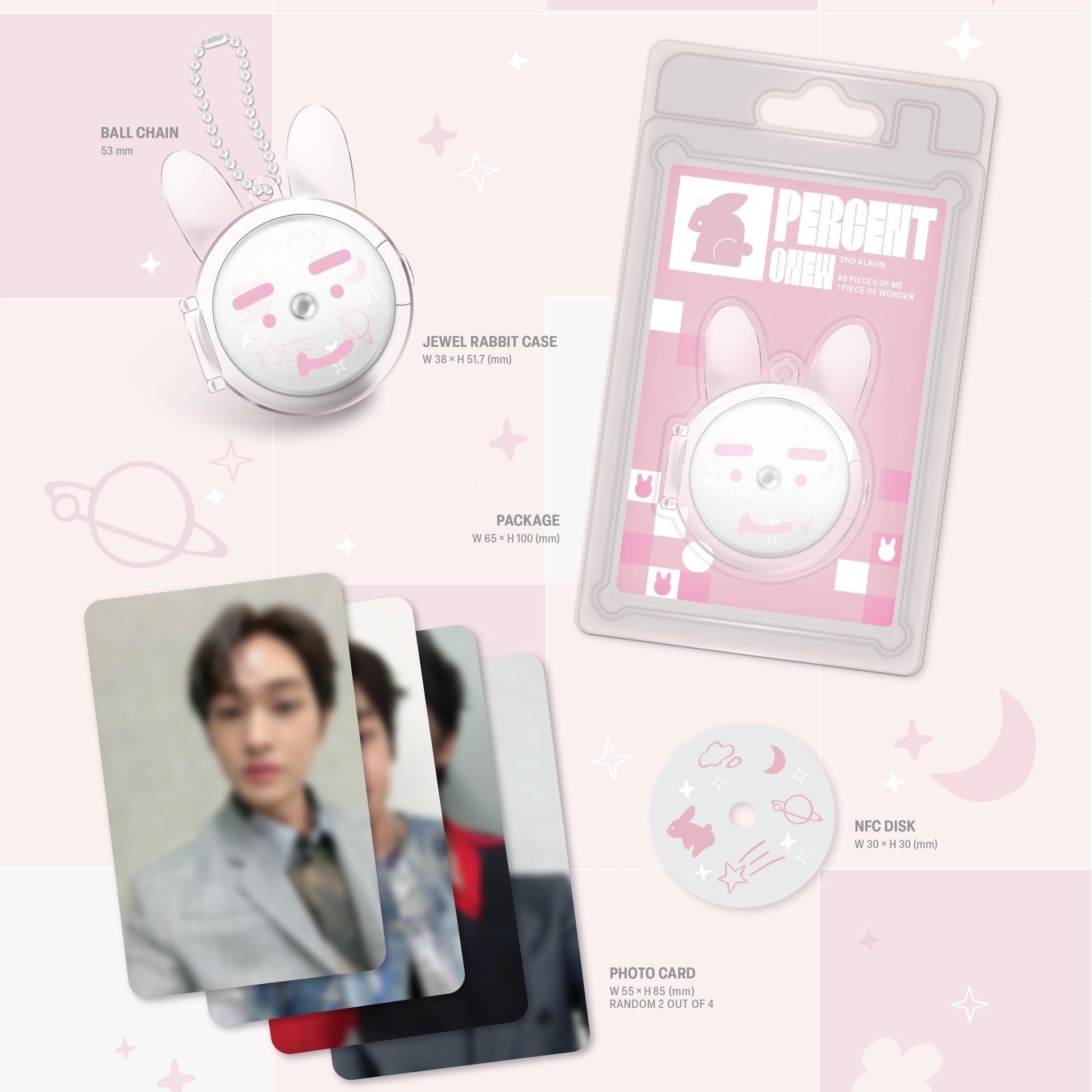 ONEW - 2ND ALBUM [PERCENT] (JEWEL RABBIT VER.) - LightUpK