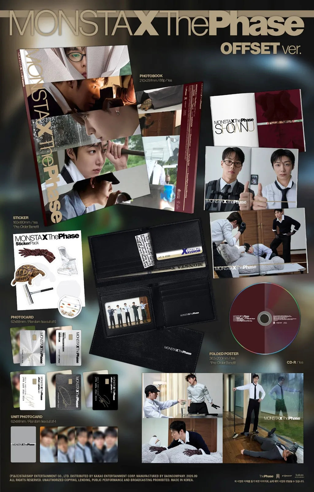 MONSTA X - THE PHASE (4 VERSIONS)