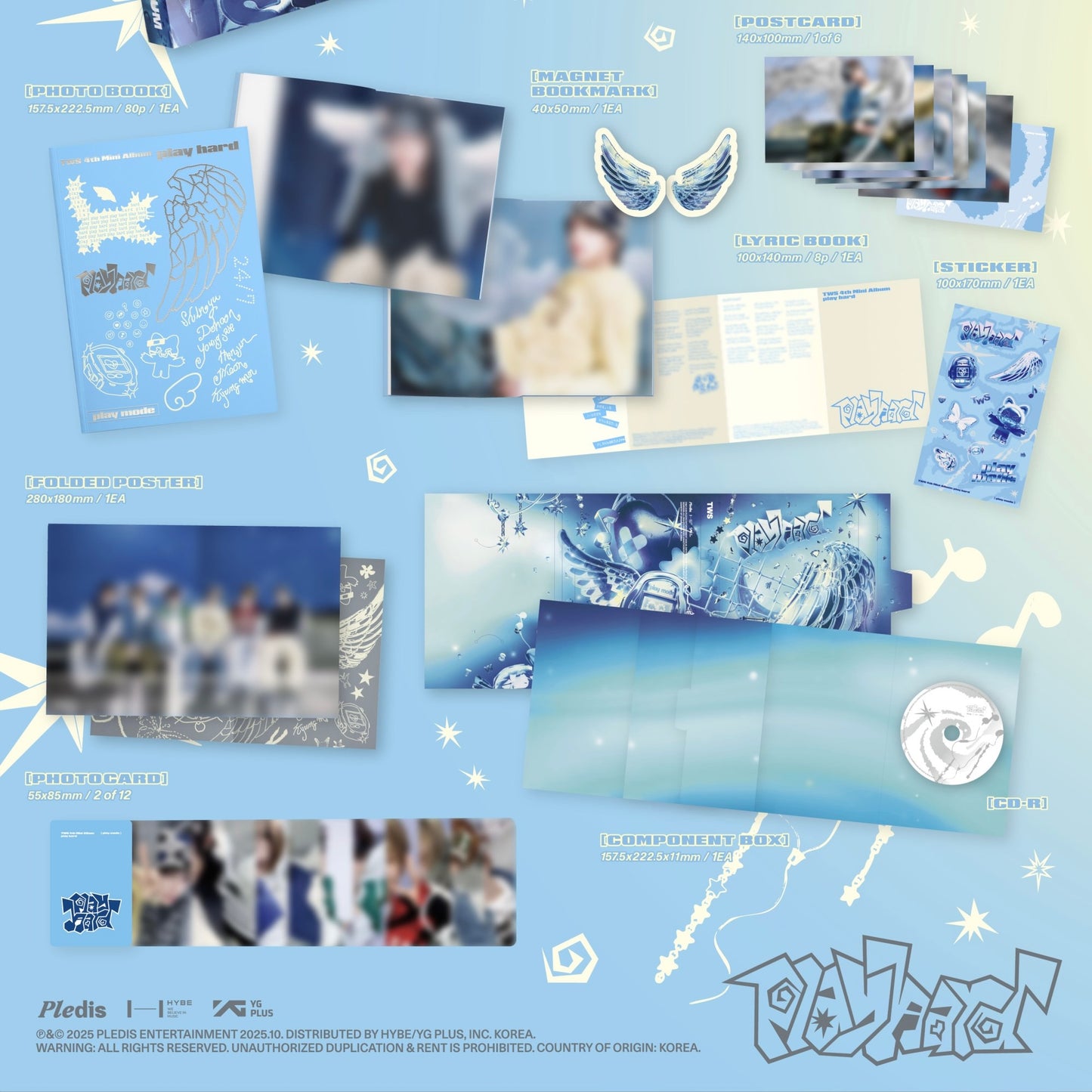 (PRE-ORDER) TWS - 4TH MINI ALBUM [PLAY HARD] (2 VERSIONS) RANDOM - LightUpK