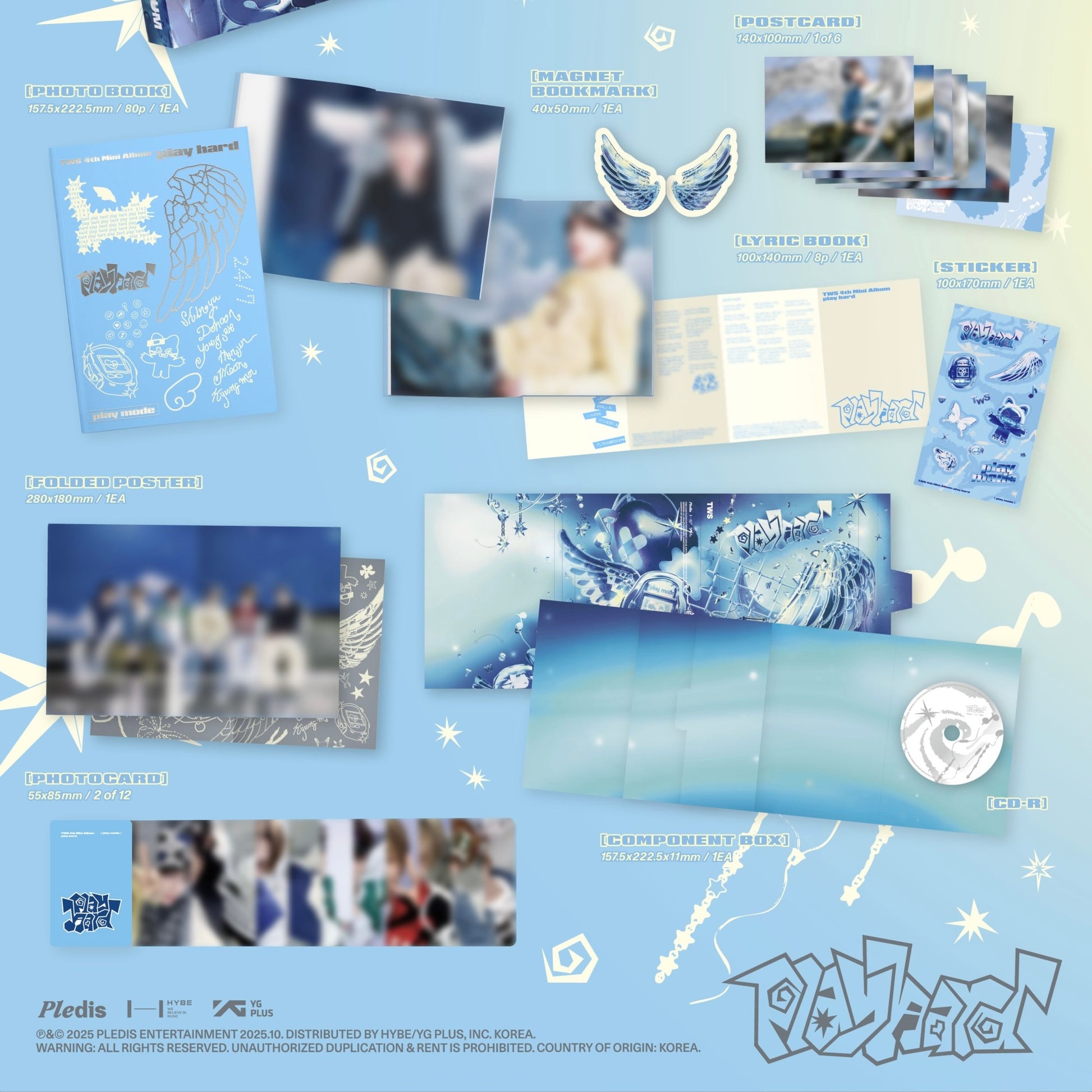 (PRE-ORDER) TWS - 4TH MINI ALBUM [PLAY HARD] (2 VERSIONS) RANDOM - LightUpK